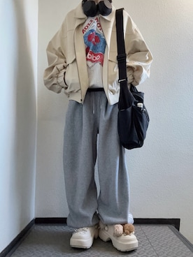 「crocs（クロックス）のアイテム」を使った、ぽぽぬなさん（レディース・167cm）の冬コーディネート