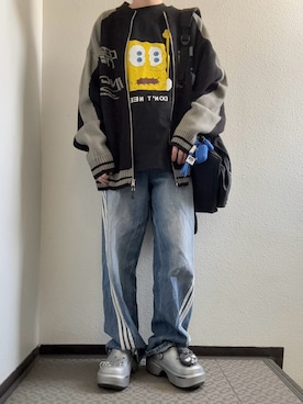 「crocs（クロックス）のアイテム（シューズ）」を使った、ぽぽぬなさん（レディース・167cm）の春コーディネート