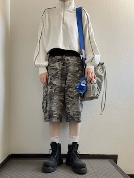 「BLACKUP（ブラックアップ）のアイテム」を使った、ぽぽぬなさん（レディース・167cm）の秋コーディネート