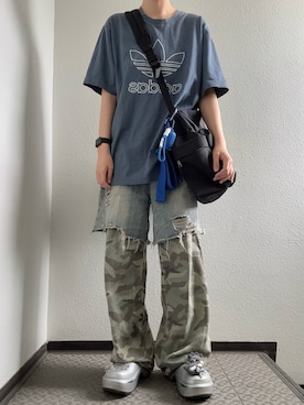 「crocs（クロックス）のアイテム」を使った、ぽぽぬなさん（レディース・167cm）の夏コーディネート