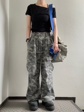 「uyu.（ウユ）のアイテム」を使った、ぽぽぬなさん（レディース・167cm）の秋コーディネート