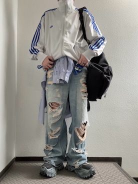 「MASONPRINCE（メイソンプリンス）のアイテム」を使った、ぽぽぬなさん（レディース・167cm）の春コーディネート