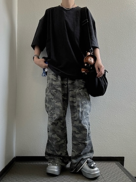 「crocs（クロックス）のアイテム」を使った、ぽぽぬなさん（レディース・167cm）の夏コーディネート