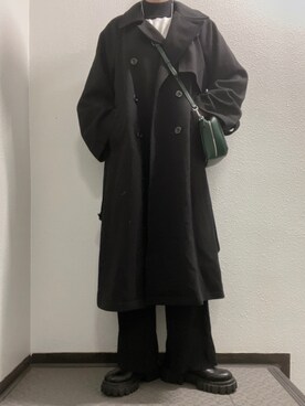 「PAGEBOY（ページボーイ）のアイテム（チェスターコート）」を使った、ぽぽぬなさん（レディース・167cm）の冬コーディネート