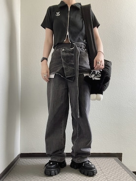 「AIVER（アイバー）のアイテム」を使った、ぽぽぬなさん（レディース・167cm）の春コーディネート