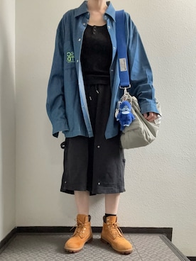 「NOT4NERD（ノットフォーナード）のアイテム」を使った、ぽぽぬなさん（レディース・167cm）の秋コーディネート