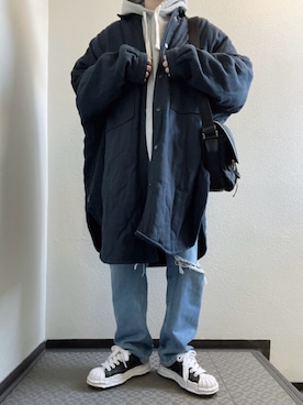 「AJOBYAJO（アジョバイアジョ）のアイテム」を使った、ぽぽぬなさん（レディース・167cm）の冬コーディネート