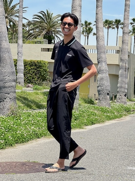 「Rivvia PROJECTS（リヴィアプロジェクツ）のアイテム」を使った、Keisukeさん（メンズ・180cm）の春コーディネート