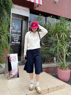 「GAP（ギャップ）のアイテム」を使った、す ずさん（レディース・160cm）の秋コーディネート