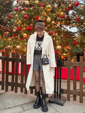 「アイテム（チェスターコート）」を使った、す ずさん（レディース・160cm）の秋コーディネート