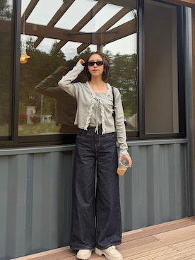 「RANDA（ランダ）のアイテム」を使った、寿杏𝘚𝘶𝘻𝘶さん（レディース・160cm）の春コーディネート