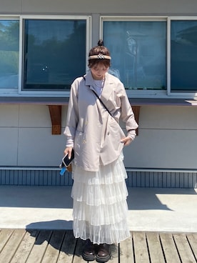 「CLEA（クレア）のアイテム」を使った、寿杏𝘚𝘶𝘻𝘶さん（レディース・160cm）の春コーディネート