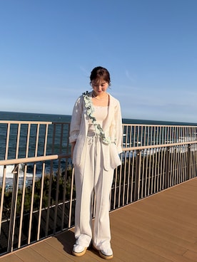 「COLONY 2139（コロニートゥーワンスリーナイン）のアイテム」を使った、寿杏𝘚𝘶𝘻𝘶さん（レディース・160cm）の春コーディネート
