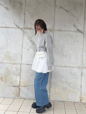 「アイテム（チュニック）」を使った、す ずさん（レディース・160cm）の秋コーディネート