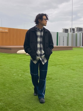 「CPCM（シーピーシーエム）のアイテム（ブルゾン）」を使った、y.hiro_xxさん（メンズ・165cm）の秋コーディネート