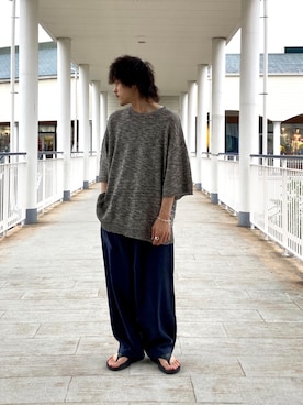 「サマーニット」｜y.hiro_xxさん（メンズ・165cm・20代）の夏コーディネート