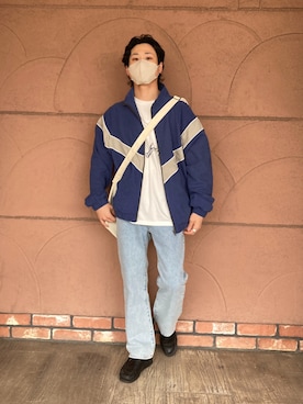 「CPCM（シーピーシーエム）のアイテム（ブルゾン）」を使った、y.hiro_xxさん（メンズ・165cm）の春コーディネート