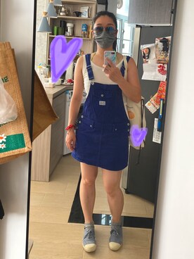 「NATURAL WORLD（ナチュラルワールド）のアイテム」を使った、Daizさん（レディース・158cm）の夏コーディネート