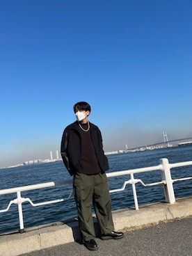 「JOURNAL STANDARD（ジャーナルスタンダード）のアイテム（ブルゾン）」を使った、ももさん（メンズ・176cm）の春コーディネート
