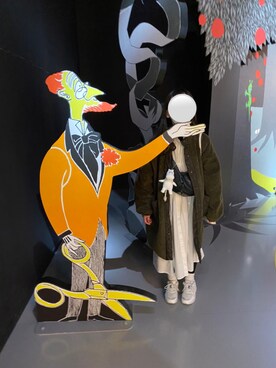 「BEAMS（ビームス）のアイテム（シャツワンピース）」を使った、fuさん（レディース・151cm）の冬コーディネート