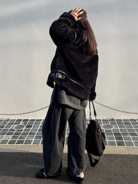 「CORNERS（コーナーズ）のアイテム」を使った、kuririnさん（レディース・159cm）の冬コーディネート