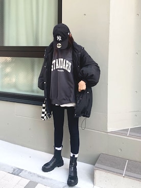 「CORNERS（コーナーズ）のアイテム（ジャケット/アウター）」を使った、kuririnさん（レディース・159cm）の秋コーディネート