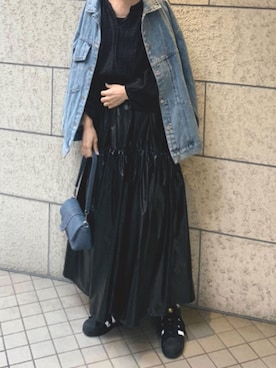 「24ssトレンド」｜「アイテム（その他）」を使った、kuririnさん（レディース・159cm）の冬コーディネート