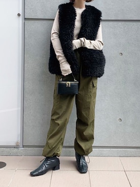 「corners」｜「アイテム（その他アウター）」を使った、kuririnさん（レディース・159cm）の秋コーディネート