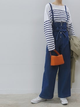 「corners」｜「アイテム（ミリタリージャケット）」を使った、kuririnさん（レディース・159cm）の冬コーディネート