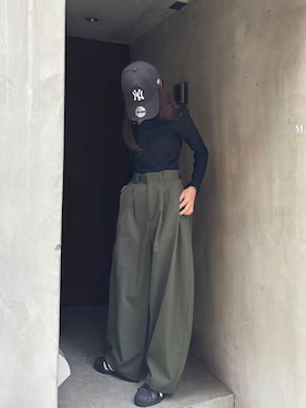 「アイテム（チノパンツ）」を使った、kuririnさん（レディース・159cm）の秋コーディネート