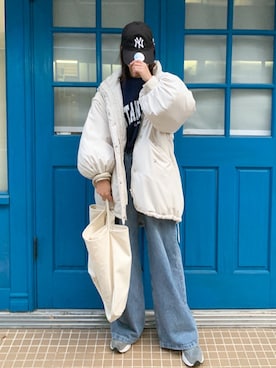 「CORNERS（コーナーズ）のアイテム（ジャケット/アウター）」を使った、kuririnさん（レディース・159cm）の秋コーディネート