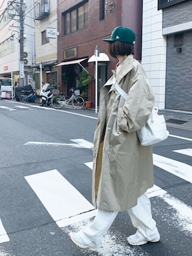 「corners」｜「アイテム（ミリタリージャケット）」を使った、kuririnさん（レディース・159cm）の冬コーディネート