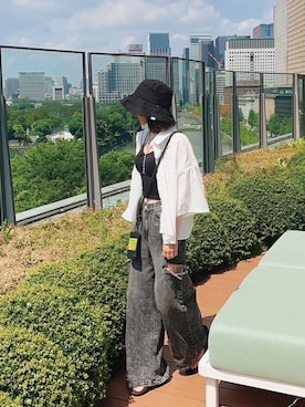 「corners」｜「アイテム（アクセサリー）」を使った、kuririnさん（レディース・159cm）の夏コーディネート