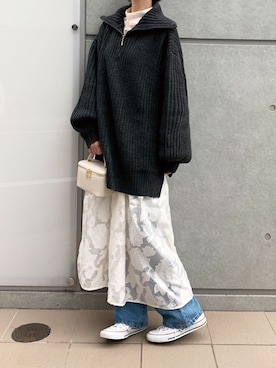 「ワンピース×スニーカー」｜「アイテム（その他）」を使った、kuririnさん（レディース・159cm）の秋コーディネート