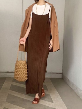 「カコバッグ」｜「アイテム（ジャケット/アウター）」を使った、kuririnさん（レディース・159cm）の夏コーディネート