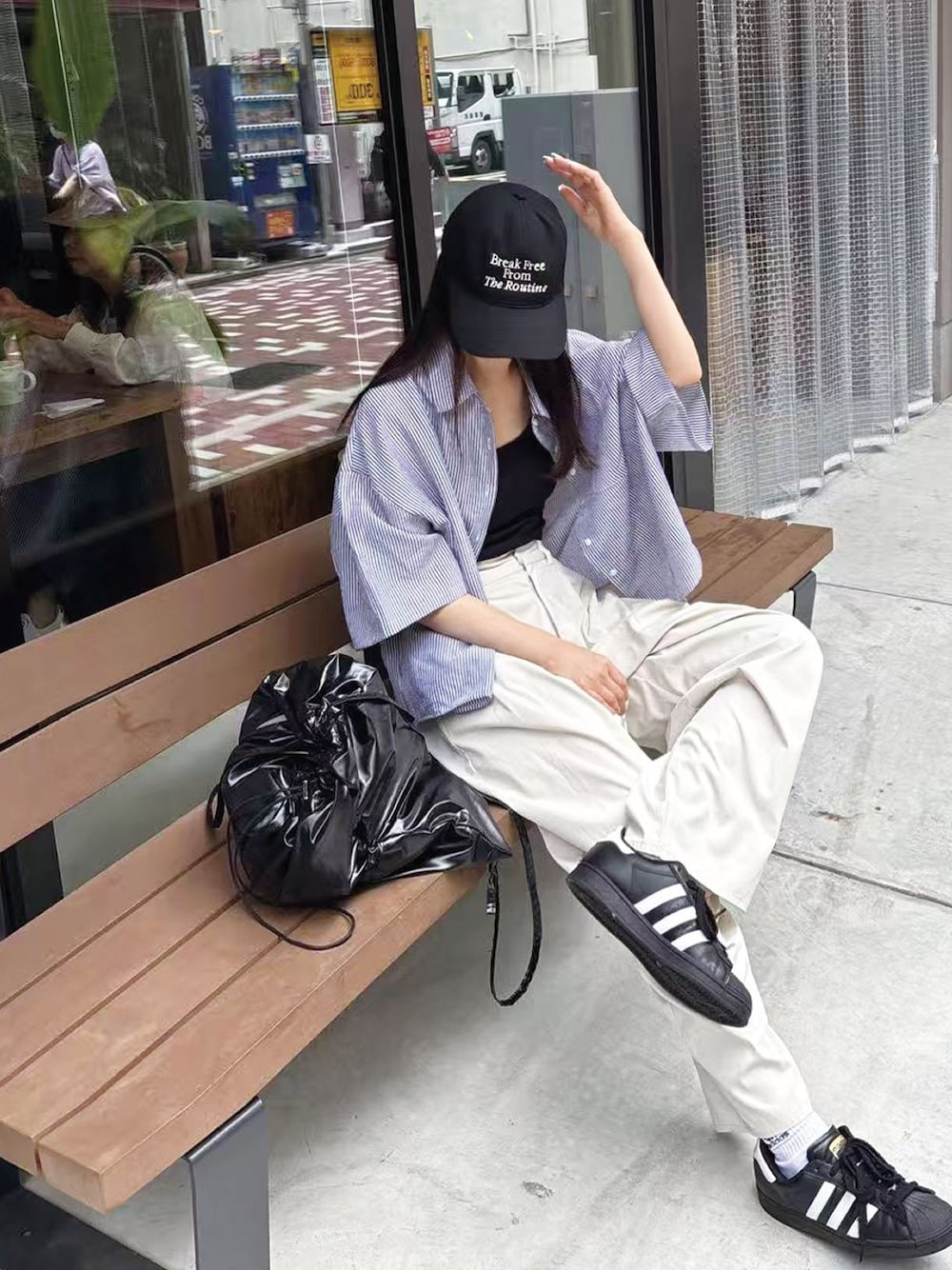 [ADIDAS] スニーカー アディスター ADISTAR XLG SMU ブラック 国内 5/23 発売】adidas Originals SUPERSTAR XLG “Black/White