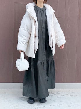 「corners」｜「アイテム（シャツワンピース）」を使った、kuririnさん（レディース・159cm）の秋コーディネート