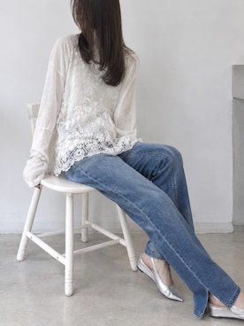 「CORNERS（コーナーズ）のアイテム」を使った、kuririnさん（レディース・159cm）の秋コーディネート