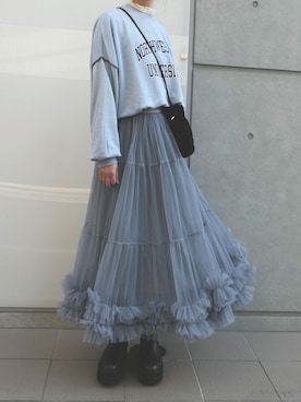 「CORNERS（コーナーズ）のアイテム」を使った、kuririnさん（レディース・159cm）の冬コーディネート