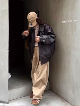 「アイテム（チノパンツ）」を使った、kuririnさん（レディース・159cm）の秋コーディネート