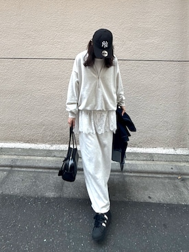 「CORNERS（コーナーズ）のアイテム」を使った、kuririnさん（レディース・159cm）の春コーディネート