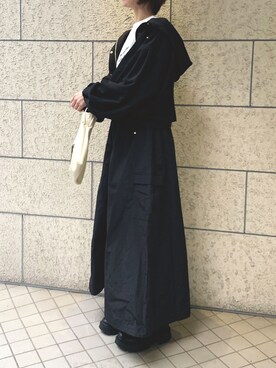 「CORNERS（コーナーズ）のアイテム（マウンテンパーカー）」を使った、kuririnさん（レディース・159cm）の冬コーディネート