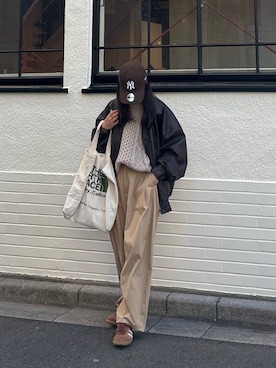 「CORNERS（コーナーズ）のアイテム」を使った、kuririnさん（レディース・159cm）の冬コーディネート