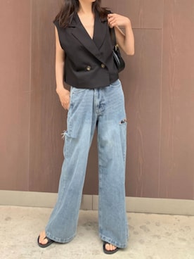 「シンフルコーデ」｜「アイテム（その他）」を使った、kuririnさん（レディース・159cm）の夏コーディネート