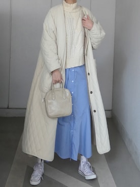 「春物」｜「アイテム（その他）」を使った、kuririnさん（レディース・159cm）の冬コーディネート