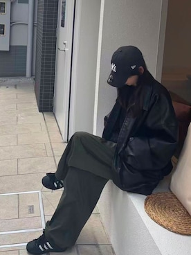 「アイテム（チノパンツ）」を使った、kuririnさん（レディース・159cm）の冬コーディネート