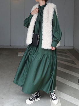 「corners」｜「アイテム（その他アウター）」を使った、kuririnさん（レディース・159cm）の夏コーディネート