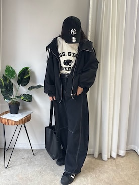 「CORNERS（コーナーズ）のアイテム」を使った、kuririnさん（レディース・159cm）の春コーディネート