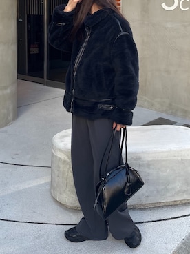 「アイテム（ハンドバッグ）」を使った、kuririnさん（レディース・159cm）の秋コーディネート