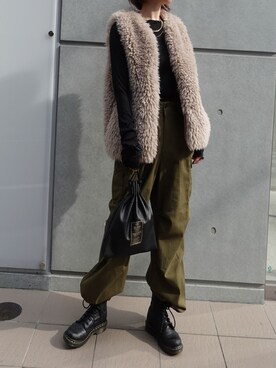 「corners」｜「アイテム（その他アウター）」を使った、kuririnさん（レディース・159cm）の秋コーディネート